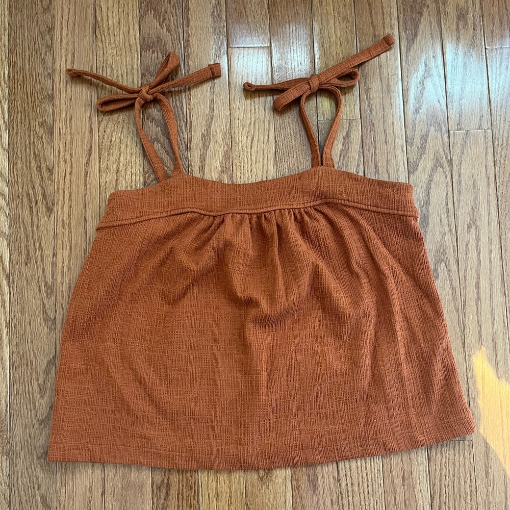 Madewell Burnt Orange Tank XS